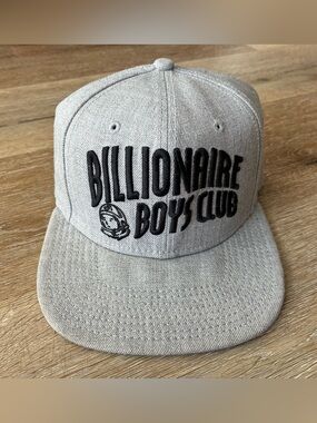 Billionaire Boys Club Stacked New Era Grey Snapback Hat Cap One Size Adjustable